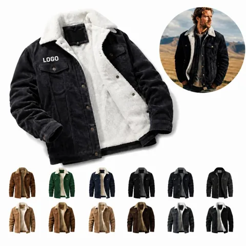Youth Vintage Corduroy Insulated Winter Jacket