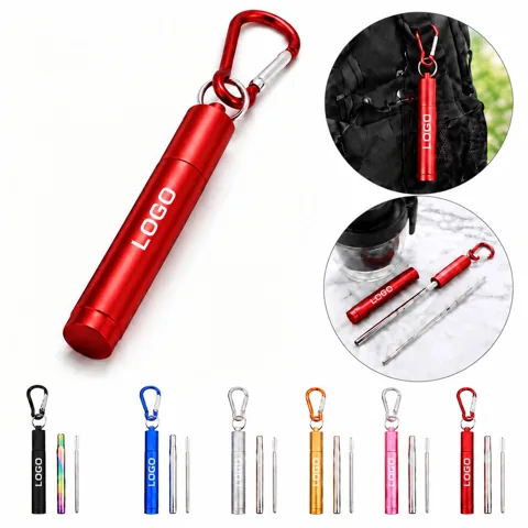 Telescopic Stainless Steel Straw with Storage Case