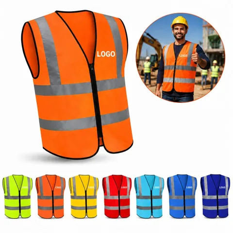Four Reflective Stripes High-Visibility Safety Vest