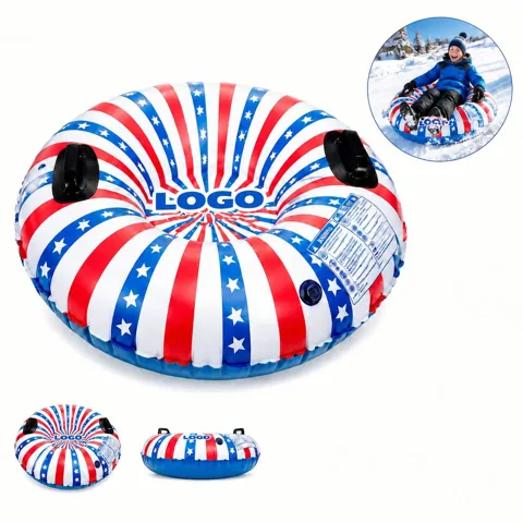 Round Inflatable Snow Sled for Winter Slope Rides