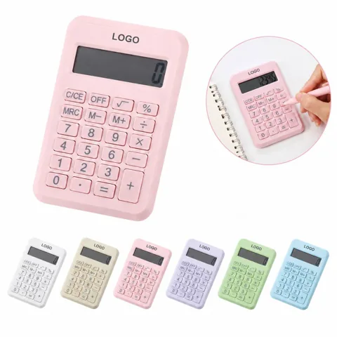 Portable Solar Powered Mini Calculator with LCD Display
