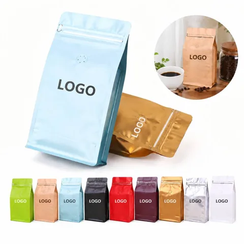 Coffee Bean Storage Bag with One-Way Degassing Valve