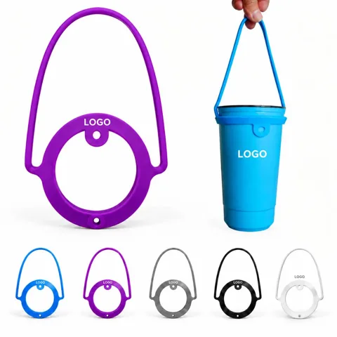 Flexible Silicone Drink Holder for Cups Bottles and Cans