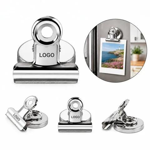 Stainless Steel Strong Magnetic Clip for Paper Organization