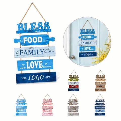 Rustic Wooden Hanging Sign for Farmhouse Wall Decor