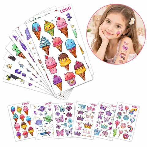 Vintage Customizable Temporary Tattoos for Parties