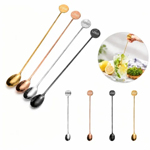 Round Stainless Steel Disc Stirring Spoon for Mixing