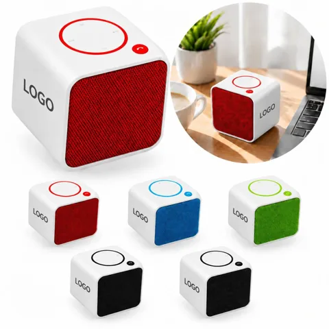 Portable Bluetooth Cube Speaker with Rechargeable Battery