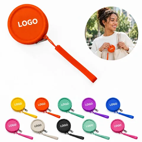 Round Water-Resistant Silicone Purse for Daily Essentials