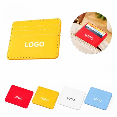 Slim Waterproof PU Leather Card Case