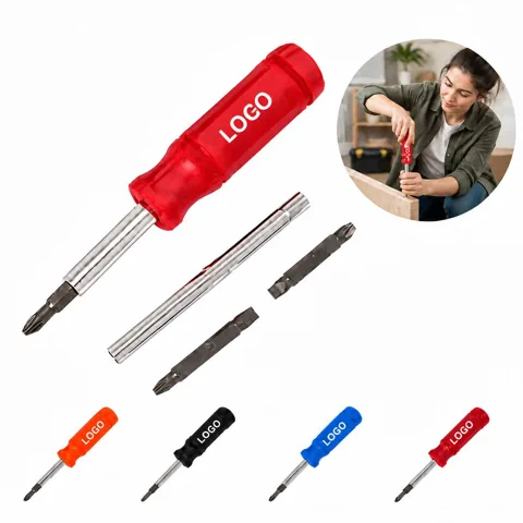 Dual-Grip Steel Screwdriver Tool for Tightening Screws