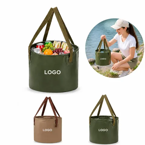 Foldable Portable Outdoor Bucket for Camping and Gardening