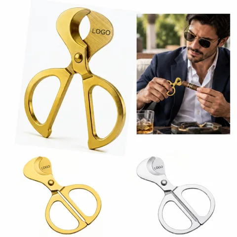 Precision Stainless Steel Cigar Scissors for Clean Cut