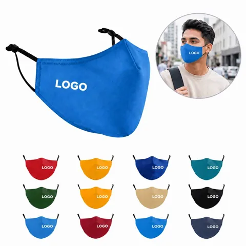 Reusable Breathable Cotton Face Mask with Nose Bridge