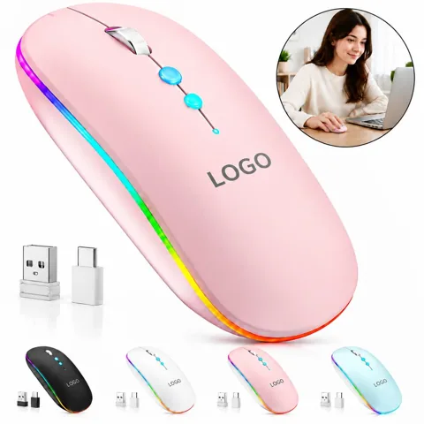 Ergonomic Wireless Mouse for Computer with USB Receiver