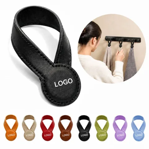 Hat Brim Card Cash Holder with Magnetic Leather Clip
