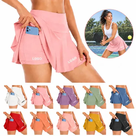 Women's Court Skirt with Integrated Shorts and Pocket