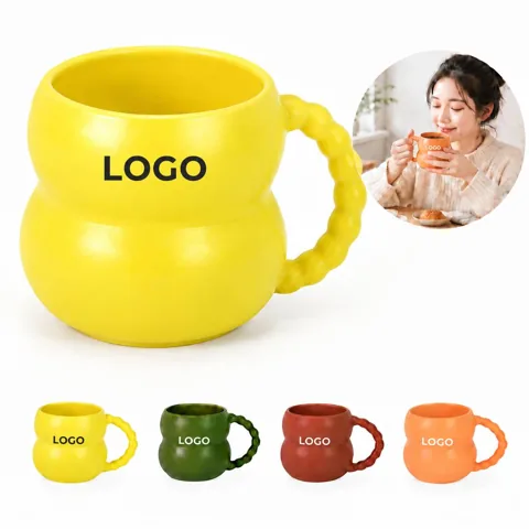 Pearl-Handled Ceramic Coffee Mug for Hot Drinks