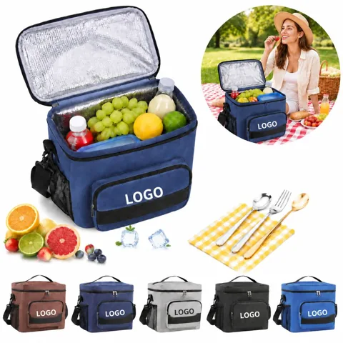 Insulated Aluminum Foil Lunch Bag Keeps Food Fresh