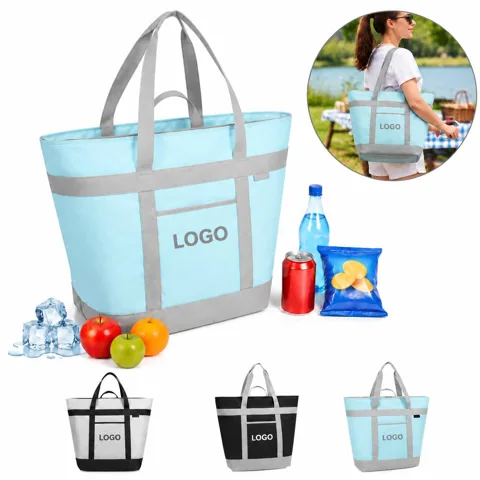 Large Insulated Thermal Cooler Bag for Food and Drinks