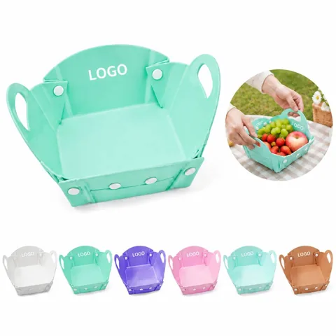 Reusable Silicone Produce Storage Baskets Set