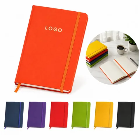 Soft Touch Journal with Elastic Band Closure for Writing