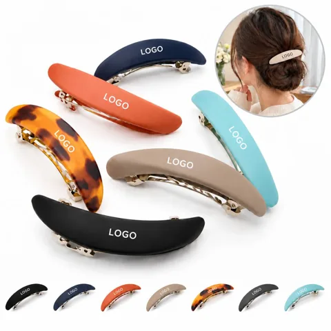 Acrylic Hair Clip with Secure Spring Grip