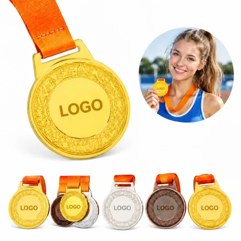 Custom Zinc Alloy Medals with Neck Ribbons for Awards