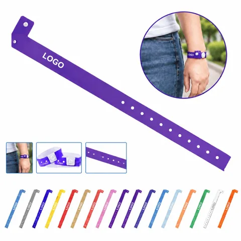 Custom Printed L-Shape Vinyl Event Wristband