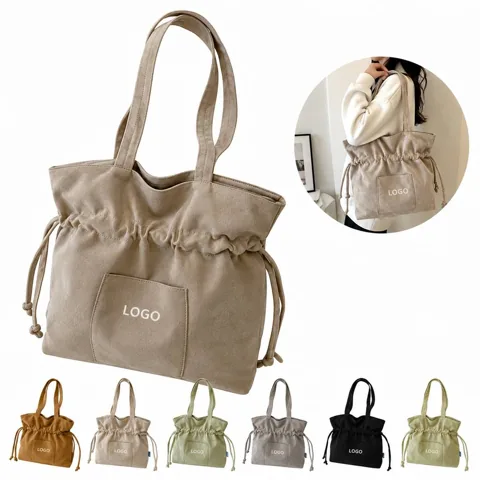 Women's Drawstring Shoulder Bag Lightweight Casual Daily Use