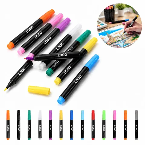 Fine-Point Quick-Dry Marker Pen for Writing and Drawing