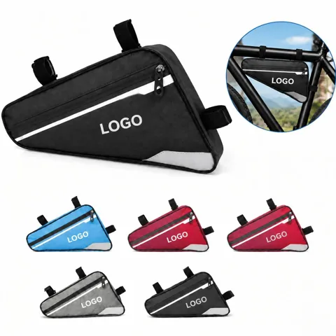 Waterproof Bicycle Front Rack Storage Bag with Compartments