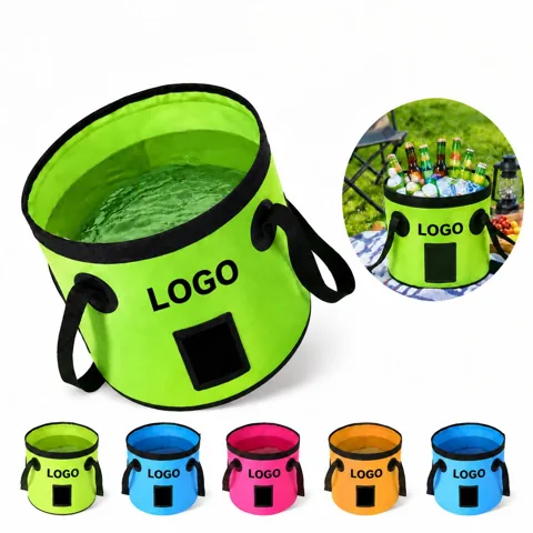 Portable Foldable Water Bucket for Camping and Outdoor Use