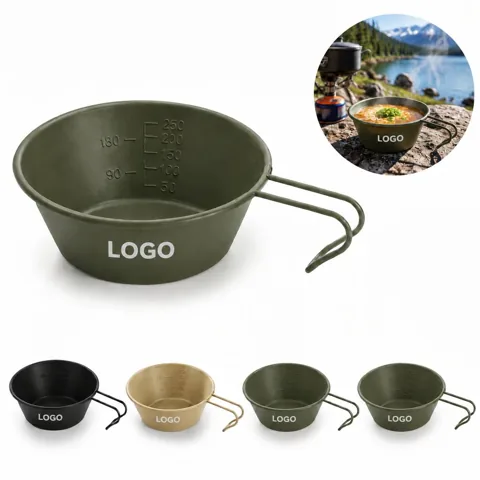 Rust-Resistant Stainless Steel Camping Bowl for Outdoor Use