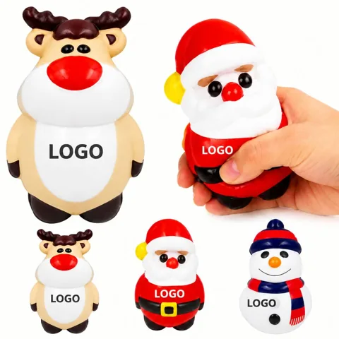 Holiday Theme Soft Rebound Squeeze Toy for Stress Relief