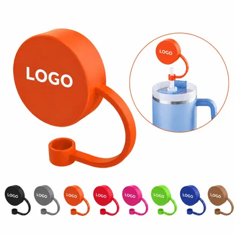 Reusable Silicone Lid for Straws, Food-Grade Portable Cover
