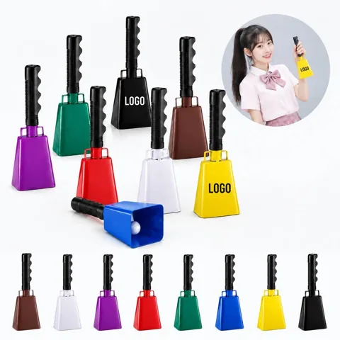 Reusable PVC Party Cowbell with Loud Festive Tone