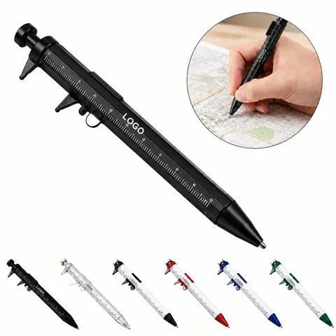 2-in-1 Measuring Pen with Vernier Scale for Metric and