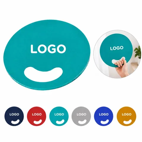 Round Plastic Hand Fan for Custom Promotional Use