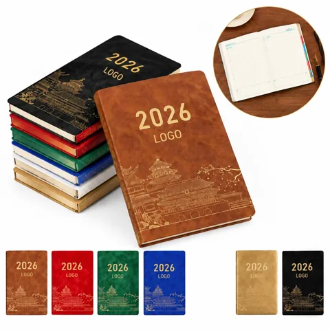 Customizable Daily Planner Leather Schedule Organizer