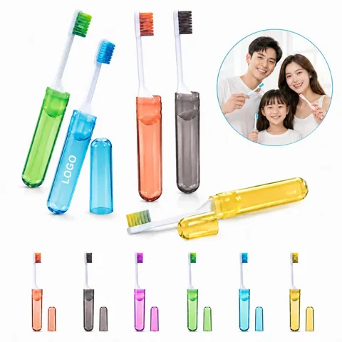 Collapsible Soft Toothbrush for Travel and Camping