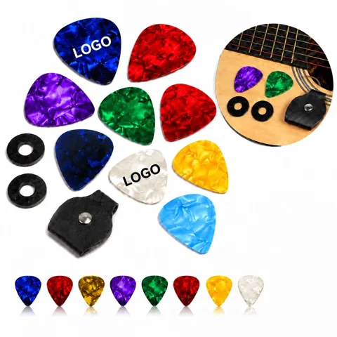 Colorful Celluloid Guitar Picks for Acoustic Electric