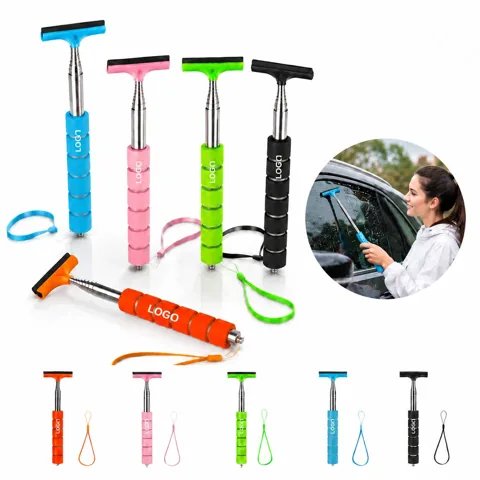 Stainless Steel Auto Mirror Cleaning Tool with Microfiber