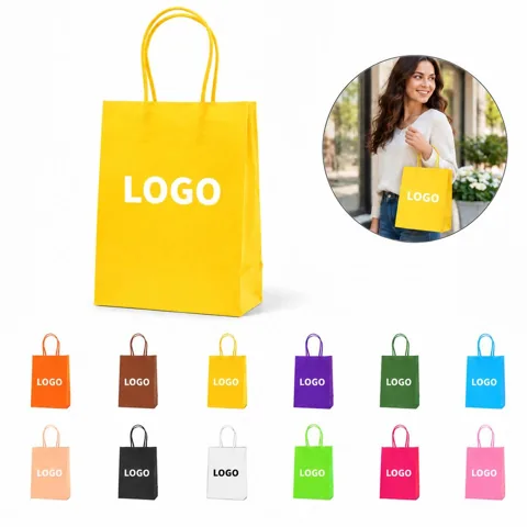 Recyclable Kraft Paper Retail Shopping Bag