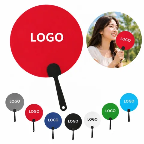 Round Handle Handheld Cooling Fan for Promotional Use