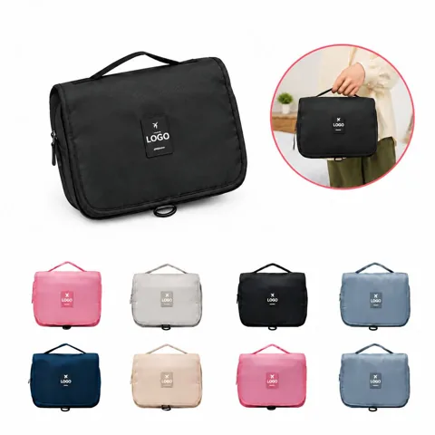 Large Water-Resistant Oxford Travel Toiletry Bag