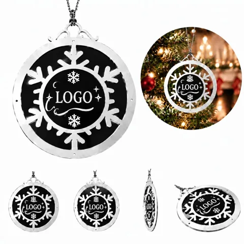 Silver Laser Cut Metal Decorative Ornaments
