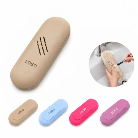 Portable Magnetic Silicone Makeup Brush Organizer
