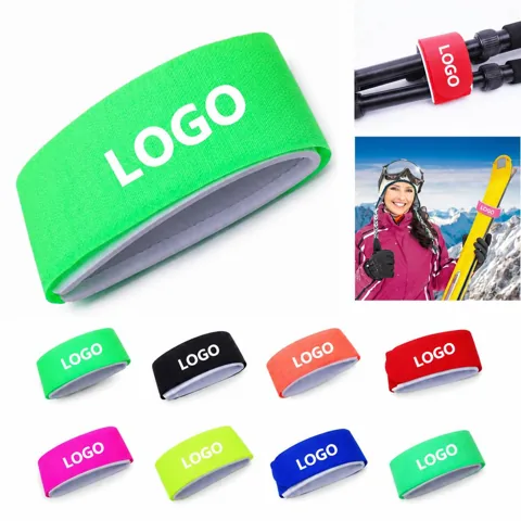 Adjustable Ski Gear Binding Straps for Transport and Storage