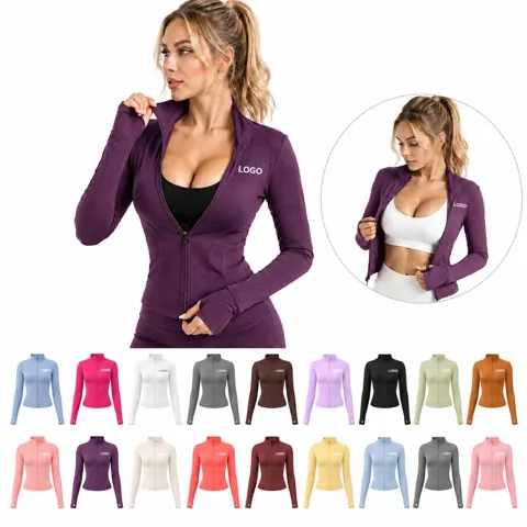 Women's Slim Fit Moisture Wicking Yoga Jacket